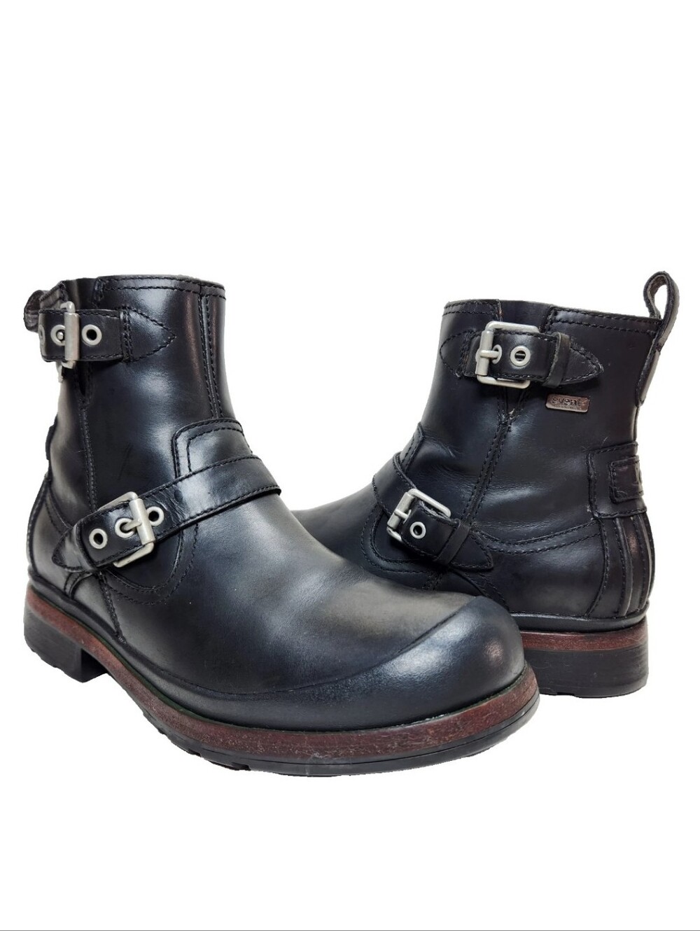 UGG Event Waterproof Motorcycle Boots Sz 9 Leather Harness Zip 1003402 Sheepskin